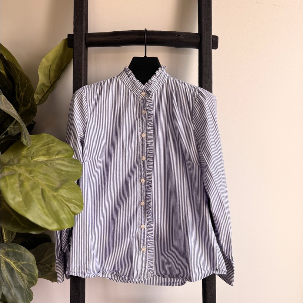 Striped Button-Up Shirt